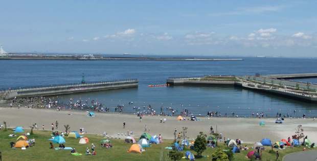 無料潮干狩り：東扇島東公園